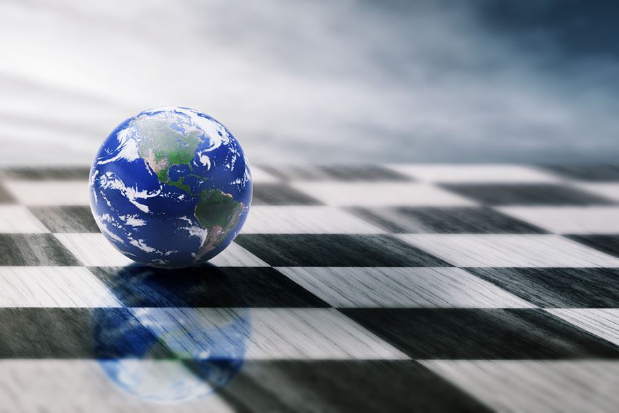 world on a chessboard